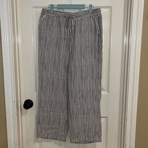 EUC—Joan Vass Linen Blend Pants—Medium